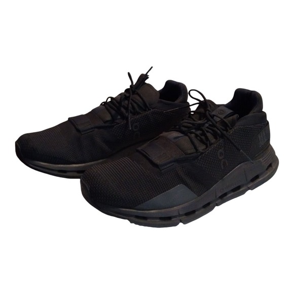 On‎ Running Men\'s 12.5 Cloudnova Athletic Sneakers Lace-Up Black Shoes